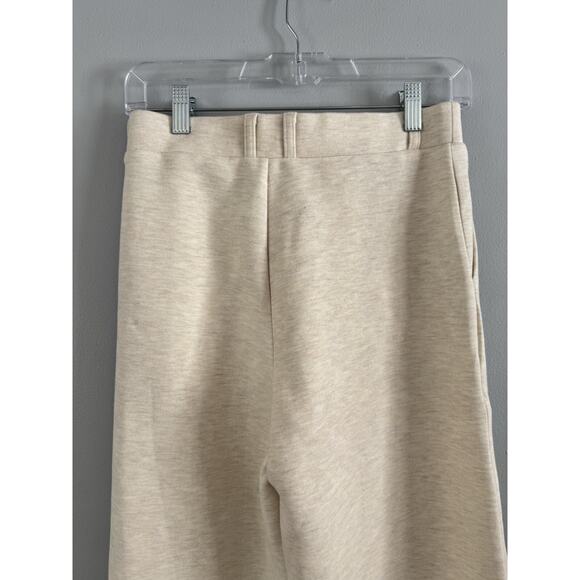 NWT OGL FuzzLuxe Beige High Rise Straight Leg Pull On Pleated Pants Medium - Picture 5 of 6